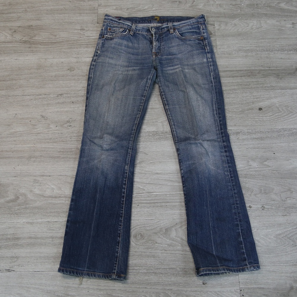 7 For All Mankind Skinny Blue Jeans Size 28